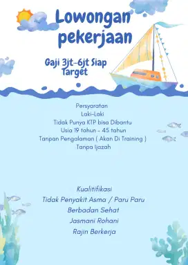 Lowongan Pekerjaan ABK Ikan