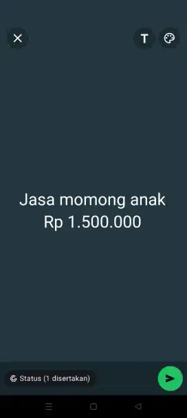 Jasa baby sitter anak laki-laki (pulang pergi)