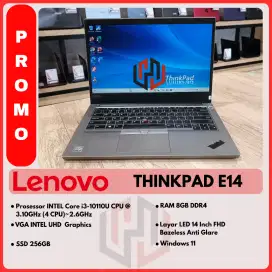 LENOVO THINKPAD E14 CORE I3 GEN 10 NORNAL LANCAR