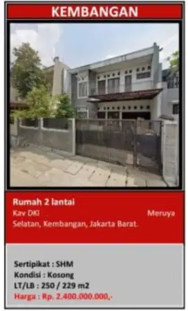 Dijual Rumah Siap Huni Kavling DKI