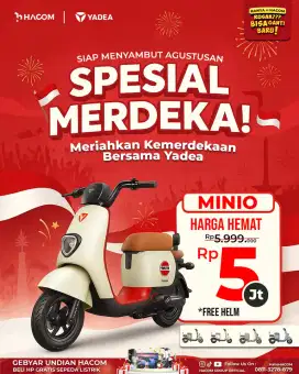 Sepeda listrik Yadea Minio spesial hari kemerdekaan