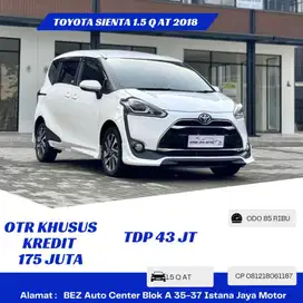 PAJAK PANJANG Toyota Sienta 1.5 Q AT 2018 Putih