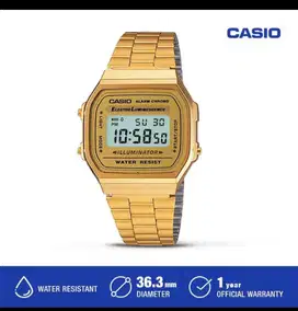 CASIO A168WG-9WDF GOLD ORIGINAL LIKE NEW JUST MINUS BOX