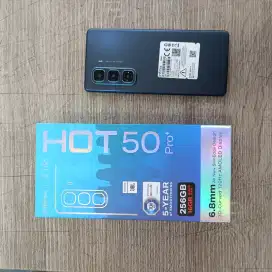 Infinix HOT 50 Pro+ ram 8 + 8gb extended,memori 256gb garansi resmi