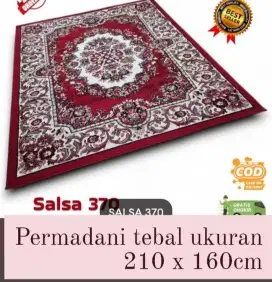 Karpet permadani tebal ukuran 210 x 160cm