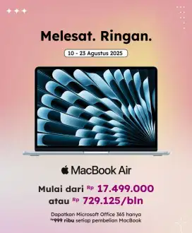 Macbook air 13 inci 16 256gb