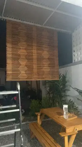 Jual tirai bambu,kayu,rotan