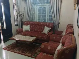 Kursi meja kayu jati 1 set