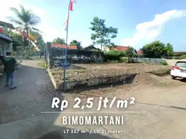 Dijual Tanah Pekarangan Cantik di Bimomartani