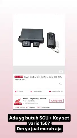 KUNCI LOCK VARIO 150 / SMART CONTROL UNIT SET