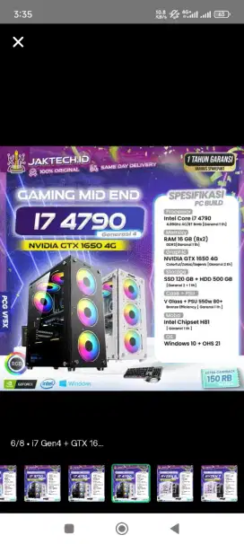 CPU Only (CAMING MID END)