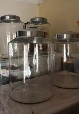 Toples Kaca Besar kedap udara 15L