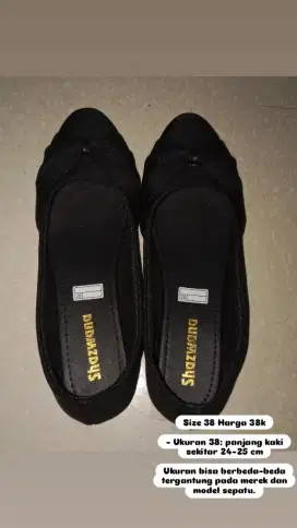 Sepatu Plat Shoes Uk 38