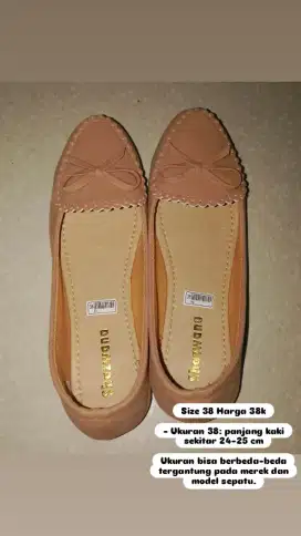 Sepatu Plat Shoes Uk 38