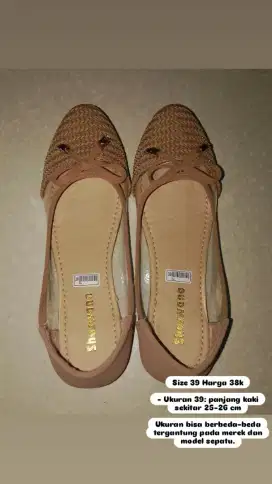Sepatu Plat Shoes Uk 39