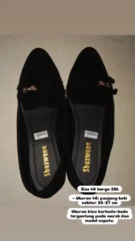 Sepatu Plat Shoes Uk 40