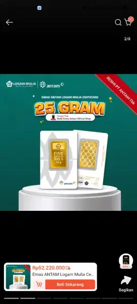 Logam Mulia Antam Cetakan Terbaru 2025