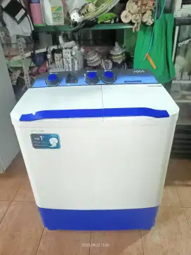 Mesin cuci Aqua hijab series 8kg sawangan pasir putih