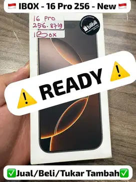 Iphone 16pro 256gb new garansi ibox - cicilan 0%