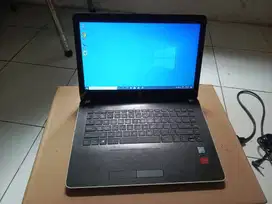 Laptop HP 14 BS0xx core i3 generasi 6 Fullset Murah