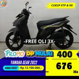 DP PROMO 400RIBU YAMAHA GEAR 2022 ANGSURAN SANGAT RINGAN BERGARANSI