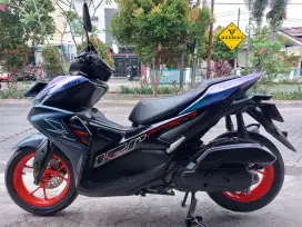 (DP 500)‼️ Plat B TangSel Aerox Cyber City Biru 2023 Cash / Kredit