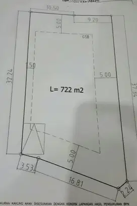 Kavling Tanah Cempaka 722m² Suara Padi Suara Sutera Tangerang