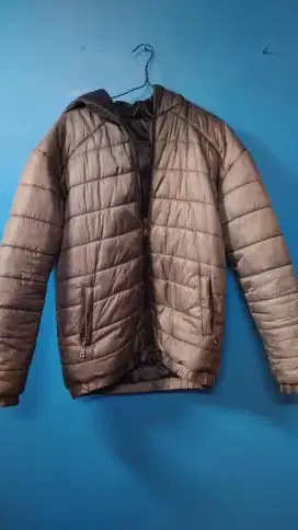Jaket Gelembung pria abu abu