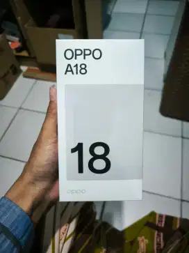 Jual cepet Oppo A18 Ram 4/128GB Baru Masih Segel