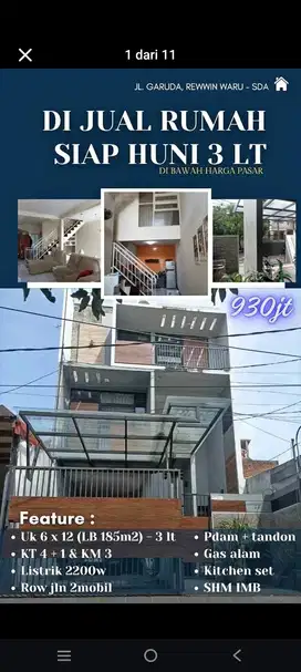 Rumah siap di waru lokasi sangat strategis