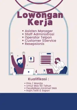 Lowongan kerja bulan Agustus