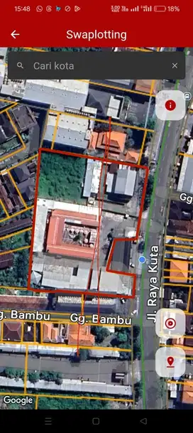 DIJUAL TANAH DAN BANGUNAN HARGA DIBAWAH NJOP DI BADUNG BALI