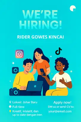 Lowongan kerja gowes riders & pejaga outlet