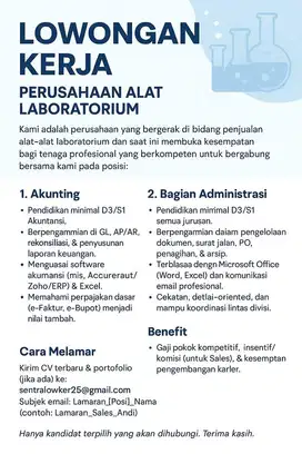 LOWONGAN PEKERJAAN