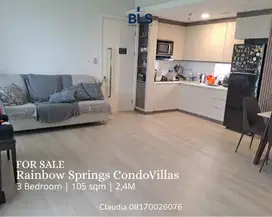 For SALE Apartement Rainbow Springs Condovillas 3BR