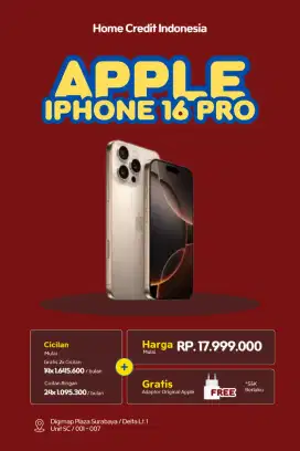 IPHONE 16 PRO 128GB DISKON HARGA 500RB / GRATIS ADAPTOR ORI APPLE