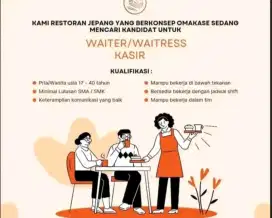 Lowongan kerja japanese food resto.