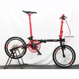 Sepeda Lipat 16 Plus XLR8 10 Speed Seli Rimbrake by Tustelo.bike