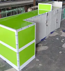 ETALASE KACA, MEJA KASIR, BANGKU