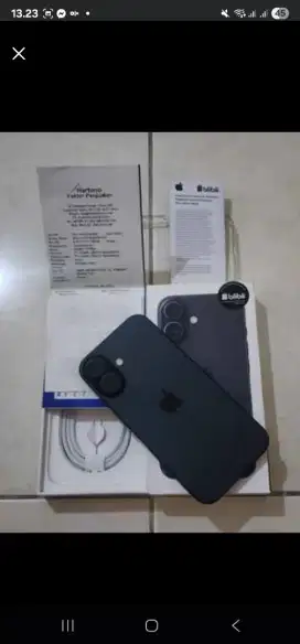 I Phone 16 128Gb IBOX, kondisi 100% Mulus & garansi (Aktif 3/7/25)