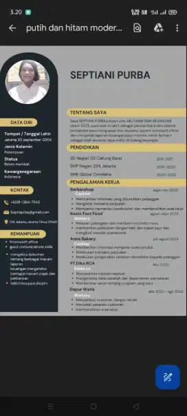 SAYA MENCARI PEKERJAAN