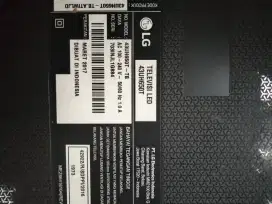 tv Lg 43 in  layar blank biru