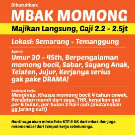 MBAK MOMONG, SUSTER, PENGASUH ANAK SEMARANG