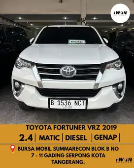 2019 Toyota Fortuner VRZ 2.4 Diesel AT