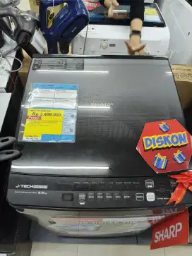 Mesin cuci Sharp 9kg bsa cicilan pake KTP