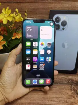iphone 13 pro max 128gb bh 89 ex grsi ibox sierra blue mulus siap tt