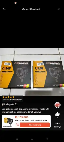 Lampu tembak d2 laser