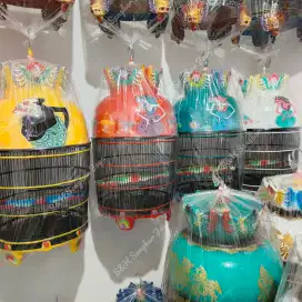 Sangkar Perkutut Fiber Tebal Gambar Wayang