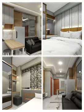 JUAL APARTMAN GUNAWANGSA MANYAR 2 BR NEW FULL FURNISHED INTERIOR CORNE