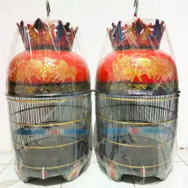 Sangkar Perkutut Fiber Kereta Kencana Merah